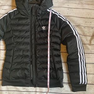 adidas originals three stripe slim padded jacket